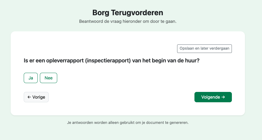 Preview borgbrief opstellen