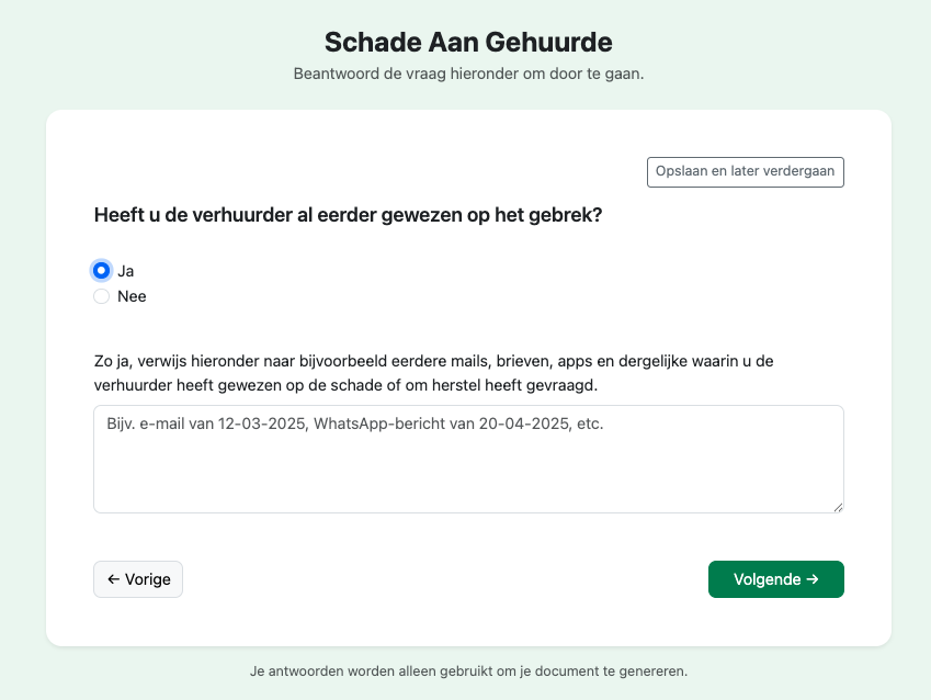 Preview schadebrief (screenshot)